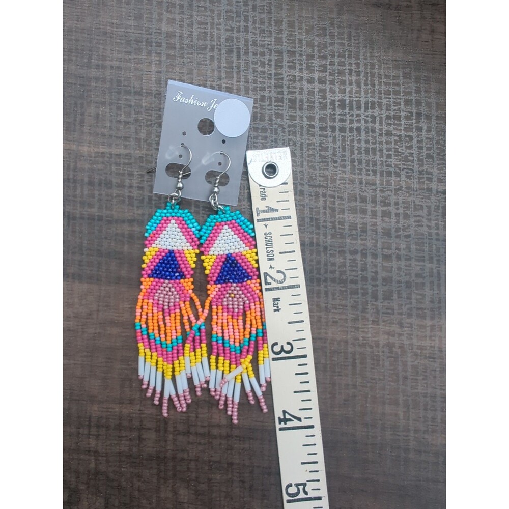 Seed Bead Earrings - Picture 5 of 5